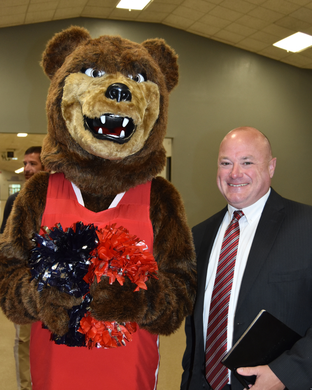 Middle School Principal Tucker Hamrick and HPA Grizzly 2023